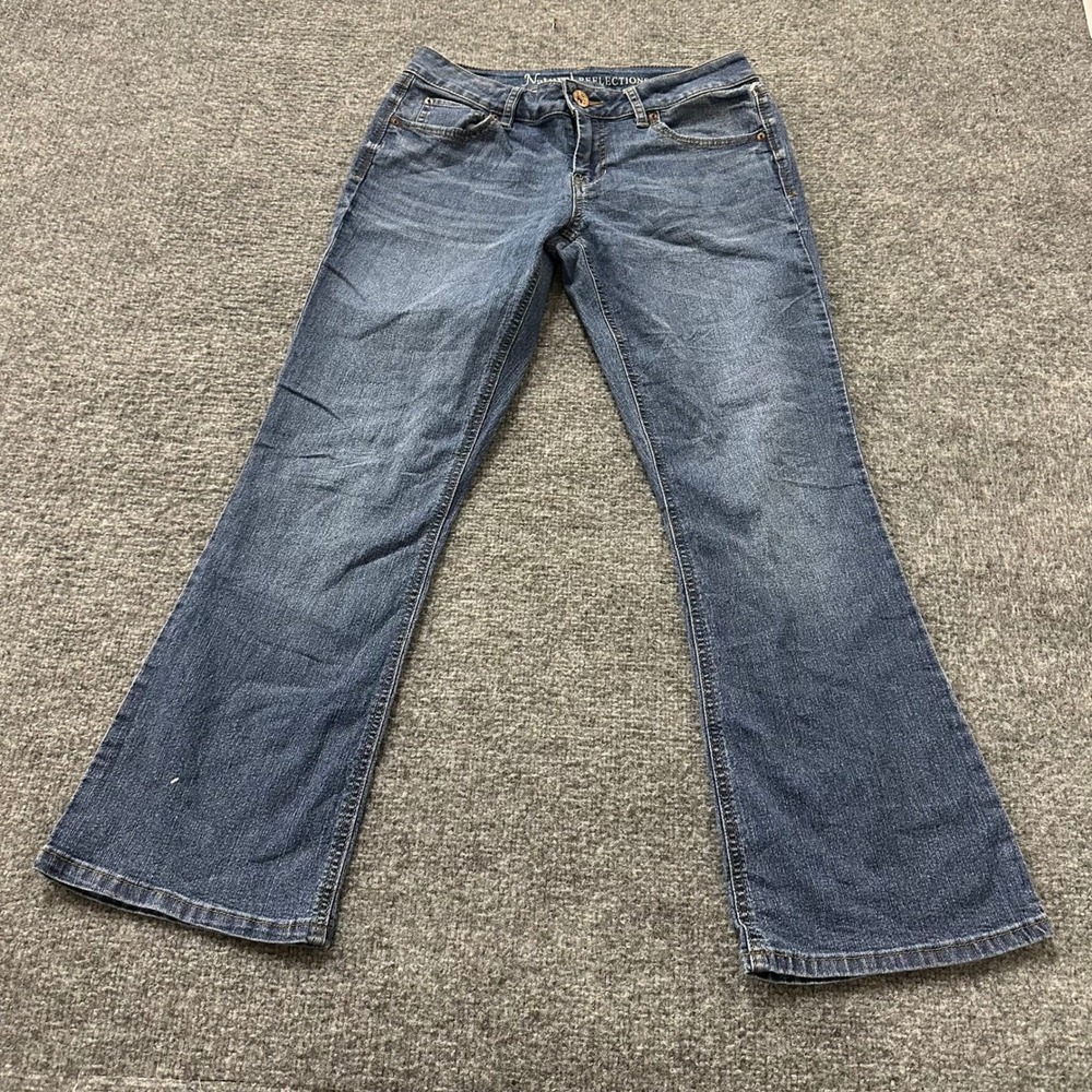 Natural Reflections Jeans Womens Size 6P Blue Bootcut Stretch Rayon Denim Pants
